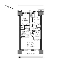 間取図画像 2LDK