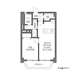 間取図画像 1LDK