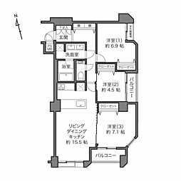 間取図画像 3LDK