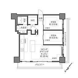 間取図画像 2LDK