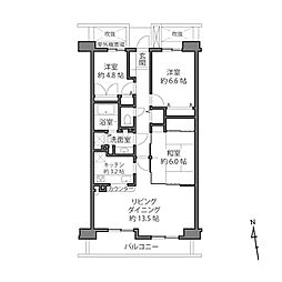 フォーリア駒沢公園パークサイド 3LDKの間取図画像