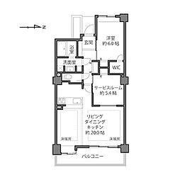 エルザタワー32 1SLDKの間取図画像