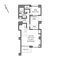 ヒルテラス横浜・保土ケ谷壱番館 1LDKの間取図画像