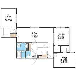 レブニーズ ザ・レジデンス 宮の森 1階