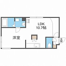 ノルド・フューメ  ｜ 北海道札幌市白石区栄通20丁目（賃貸マンション1LDK・4階・33.28㎡） その2