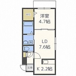間取図画像 1LDK