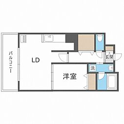 JPnoie円山表参道 1LDKの間取図画像