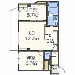 ＡＲＲＯＷＳ南円山 2階