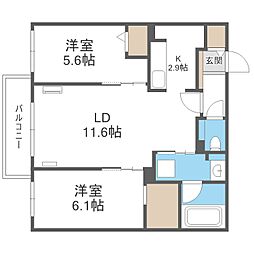 ラ・マナーナ旭山公園通 3階/-