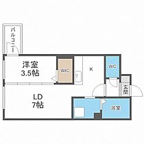 Ｃｏｕｒｔ　Ｔｉａｒａ  ｜ 北海道札幌市豊平区西岡四条8丁目（賃貸マンション1LDK・2階・30.38㎡） その2