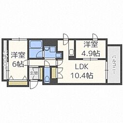 ルラシオン北9条通 2階/-