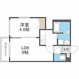 ル・ファールN3 1LDKの間取図画像