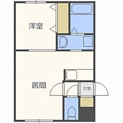 アール宮の沢 1LDKの間取図画像