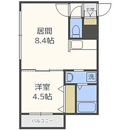 LaplaceEast 1LDKの間取図画像