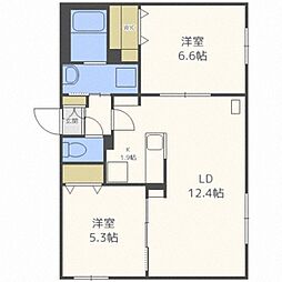 Ciel 2LDKの間取図画像