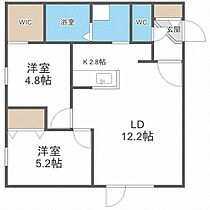 ＧＬＡＳＳ　ＭＡＲＥ　ＨＡＣＨＩＫＥＮ  ｜ 北海道札幌市西区八軒五条東4丁目（賃貸マンション2LDK・3階・55.08㎡） その2