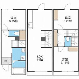 雪月花伍 3LDKの間取図画像