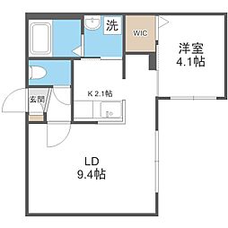 WESTOPIASAPPORO 1LDKの間取図画像