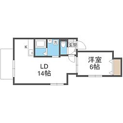 プライム2・1 1LDKの間取図画像