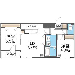 ル・ヌアージュ山鼻南 3階