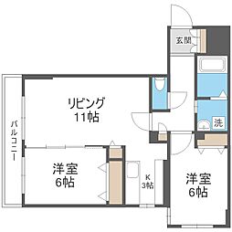 ラディア山鼻 3階/-