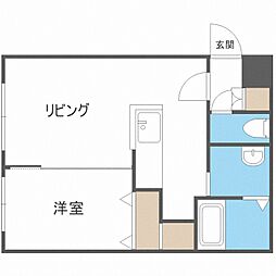 ドルチェ 1LDKの間取図画像