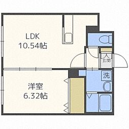 ブランドールプレミア 1LDKの間取図画像