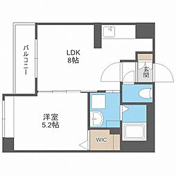 クラッセ大通り東 1LDKの間取図画像