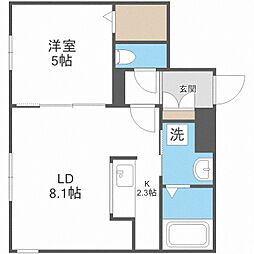 SORTE677 1LDKの間取図画像