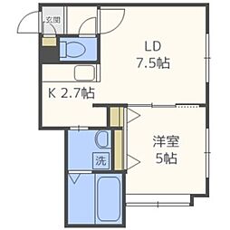 VILLALIBERTAS 1LDKの間取図画像