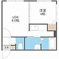 ラフィーネ平岸2階5.7万円