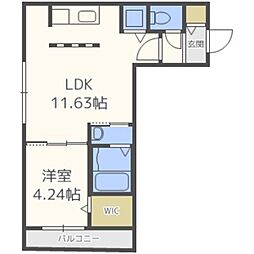 FORESTA148 1LDKの間取図画像