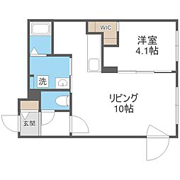 ラグランジュ元町 1LDKの間取図画像
