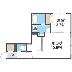 札幌市中央区北二条東9丁目マンション 1LDKの間取図画像