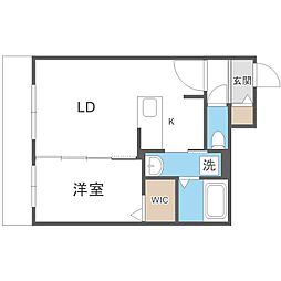 ALPHASQUARE宮の森2条 1LDKの間取図画像