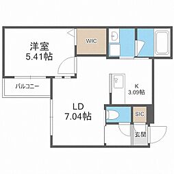 GRANDSUCCESSLUSSO 1LDKの間取図画像