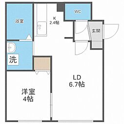 アーティサーラ 1LDKの間取図画像
