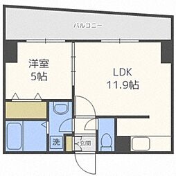 ioミナミ3ジョウ 1LDKの間取図画像