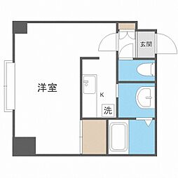 K'SStageAsahimachi 1Kの間取図画像