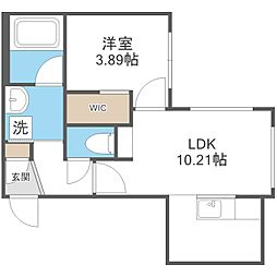 札幌市中央区南十一条西13丁目マンション 1LDKの間取図画像