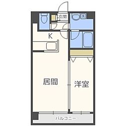 ルラシオン北9条通 1LDKの間取図画像