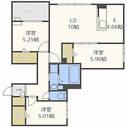 M-セレクションステラ2 3LDKの間取図画像