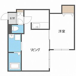 ラ・グレース43 1LDKの間取図画像