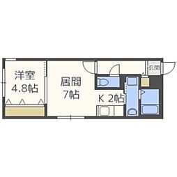 ピセロ 1LDKの間取図画像