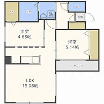 コローレ819  ｜ 北海道札幌市中央区北八条西19丁目（賃貸マンション2LDK・2階・57.06㎡） その2