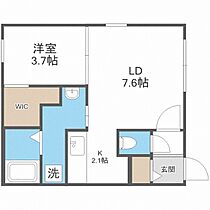 ＰＩＥＤＲＡ　ＮＡＫＡＮＯＳＨＩＭＡ  ｜ 北海道札幌市豊平区中の島一条4丁目（賃貸マンション1LDK・1階・34.02㎡） その2