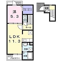 香川県丸亀市土器町西1丁目（賃貸アパート1LDK・2階・43.47㎡） その2