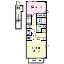 香川県坂出市川津町（賃貸アパート1LDK・2階・41.98㎡） その2