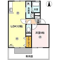 香川県高松市林町（賃貸アパート1LDK・1階・41.89㎡） その2