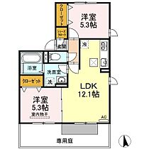 香川県高松市松島町3丁目（賃貸アパート2LDK・1階・52.96㎡） その2